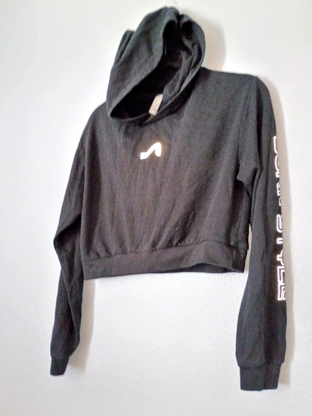 Cropped Black Hoodie